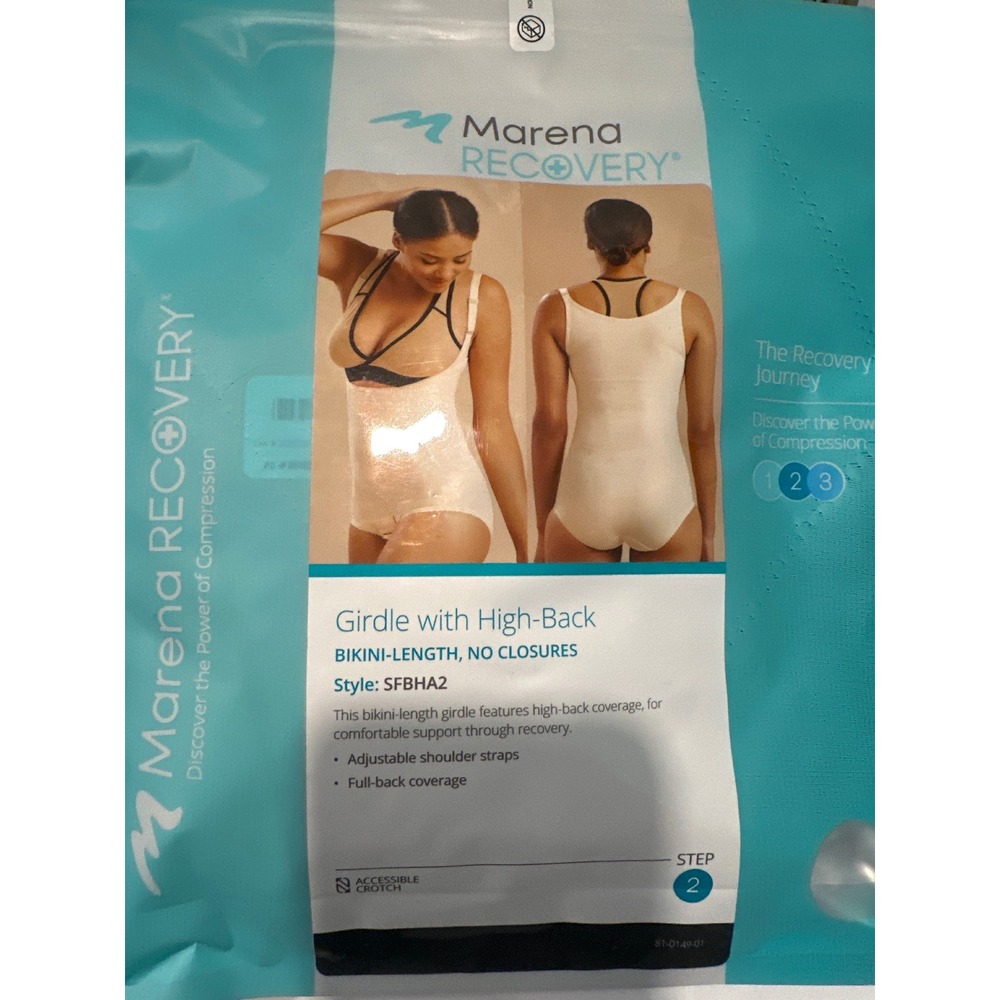 Marena Recovery Female Bodysuit High Back Beige SFBHA2 Large NIB - Picture 2 of 4